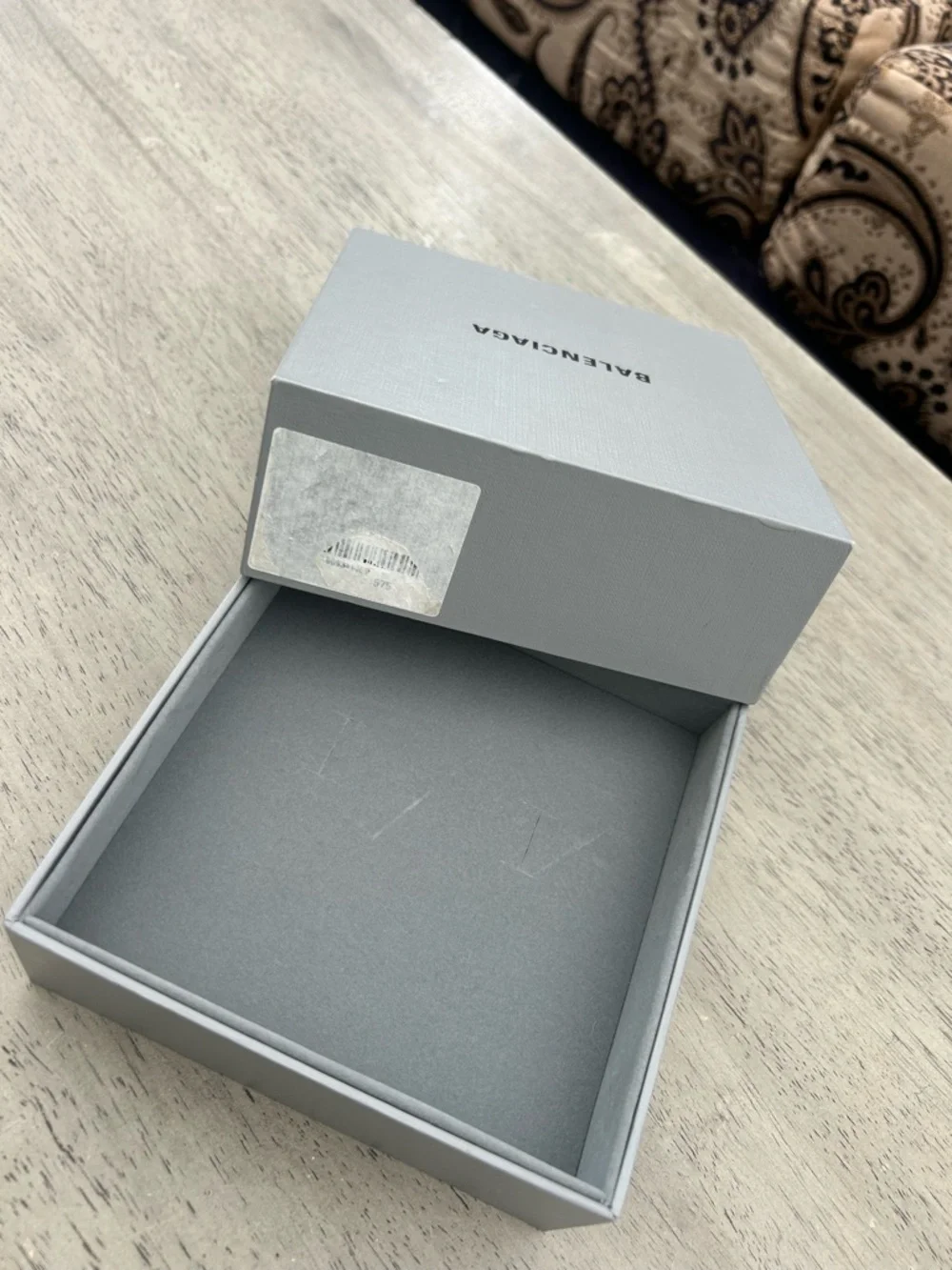 Authentic Balenciaga Signature Grey Luxury Presentation Box‎ - Large Square
